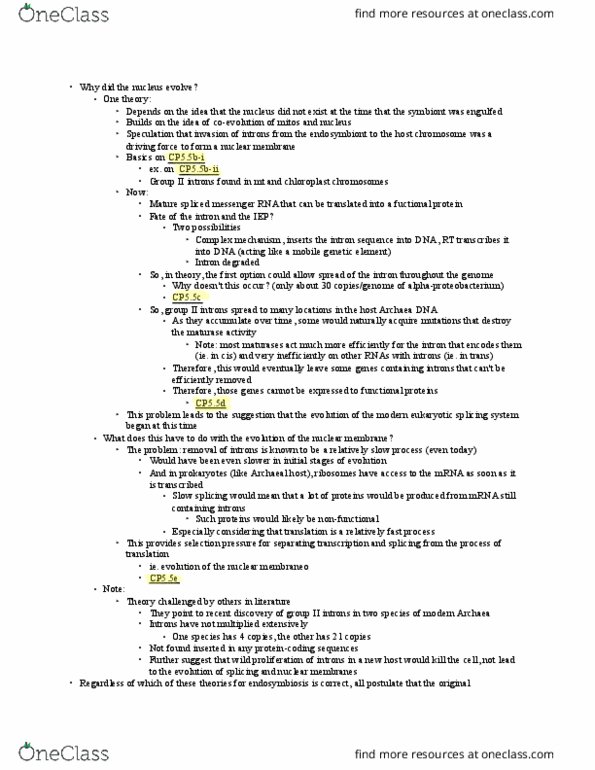 GENET301 Lecture Notes - Lecture 5: Mitochondrial Biogenesis, Population Biology, Electron Transport Chain thumbnail