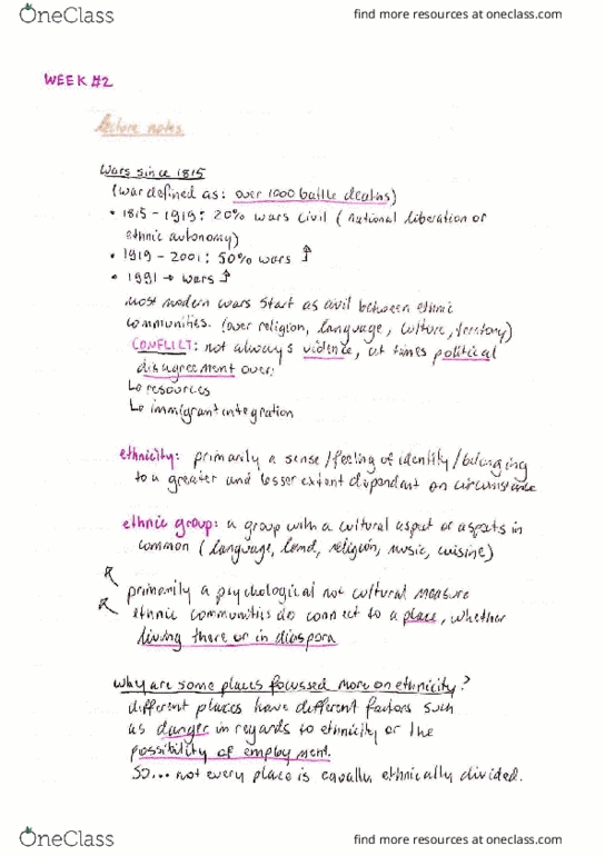 POLS 243 Lecture Notes - Lecture 2: Rohu, Asteroid Family, Ween thumbnail