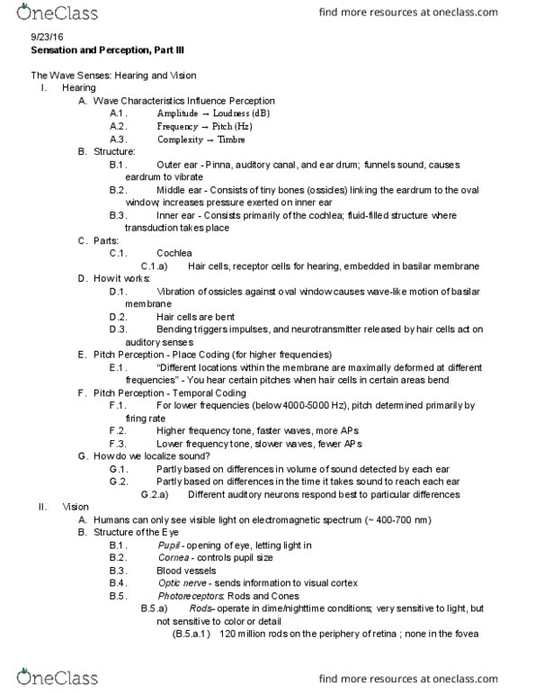 PSY 101 Lecture Notes - Lecture 8: Kurt Koffka, Air Separation, Complementary Colors thumbnail