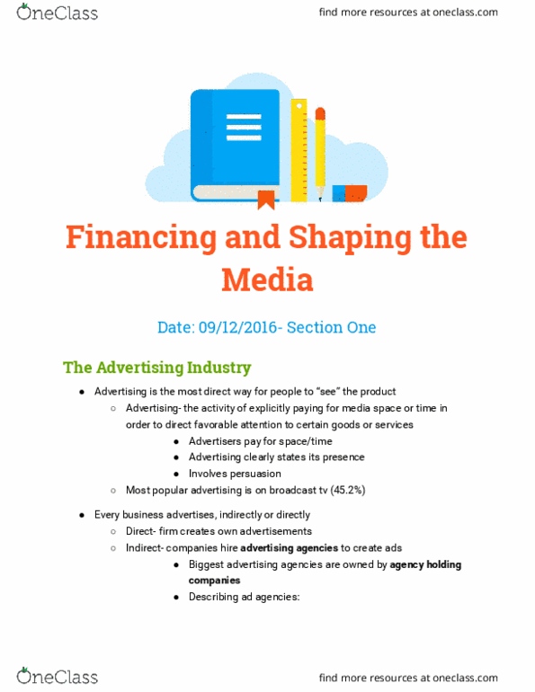 COMM 100 Chapter Notes - Chapter 4.1: Media Planning, Focus Group thumbnail