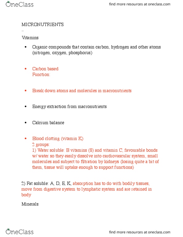 NUTR 221 Lecture Notes - Lecture 3: Avocado, Vitamin K, Nutrient Density thumbnail