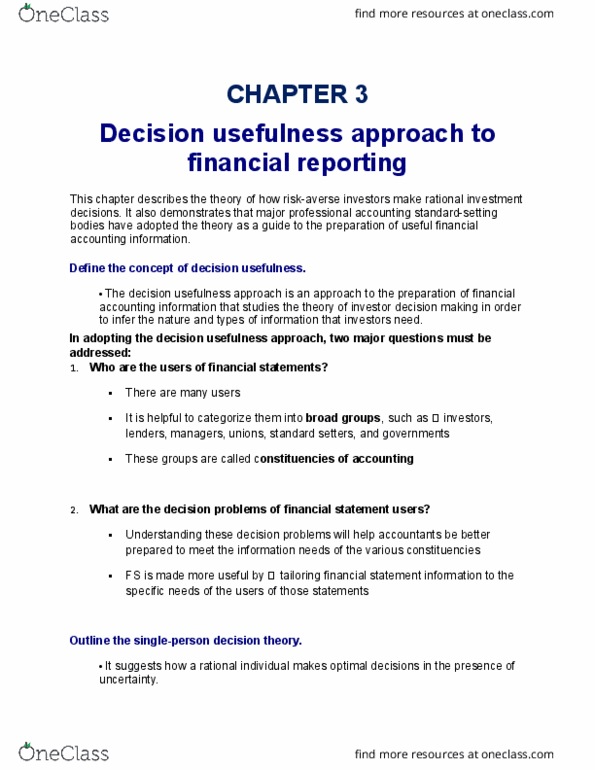 ACC120 Chapter Notes - Chapter 3: Main Diagonal, Prior Probability, Posterior Probability thumbnail