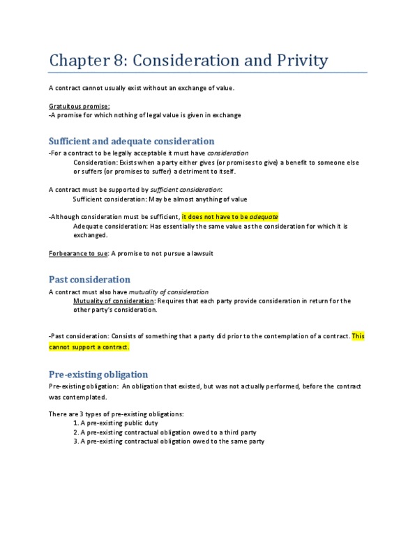 LAW 122 Lecture Notes - Himalaya Clause, Estoppel thumbnail