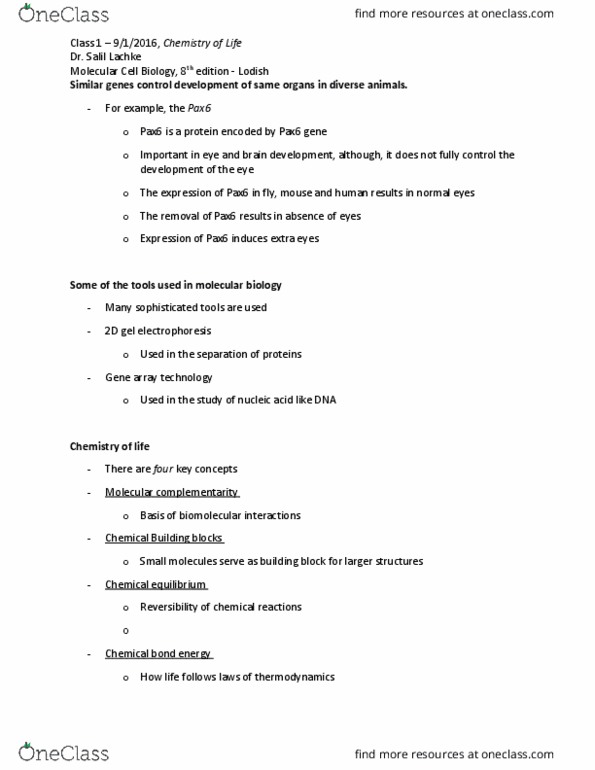 BISC401 Lecture Notes - Lecture 2: Endergonic Reaction, Electric Potential, Exergonic Reaction thumbnail