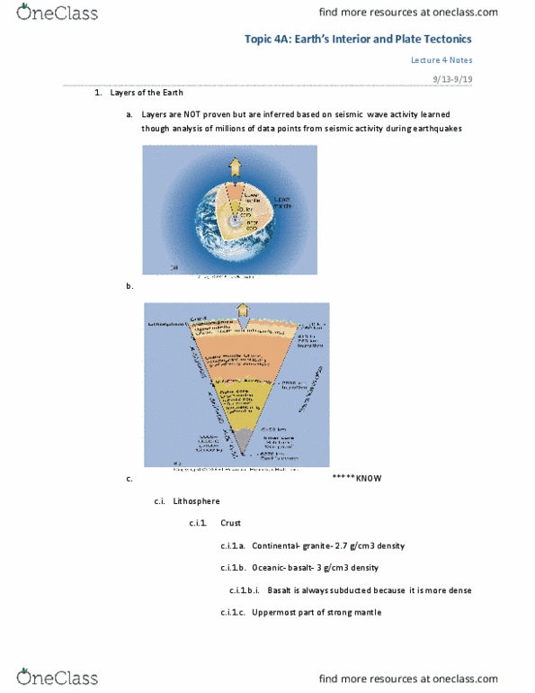 GY 102 Lecture Notes - Lecture 4: Continental Drift, Supercontinent, Seafloor Spreading thumbnail
