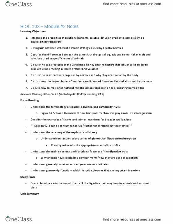 BIOL 103 Lecture Notes - Lecture 2: Phagocytosis, Insulin, Gastrointestinal Tract thumbnail