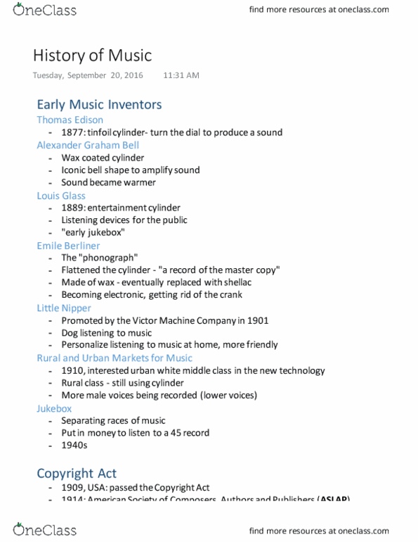 MUSC 171 Lecture Notes - Lecture 3: Singing Cowboy, Cole Porter, Westernization thumbnail