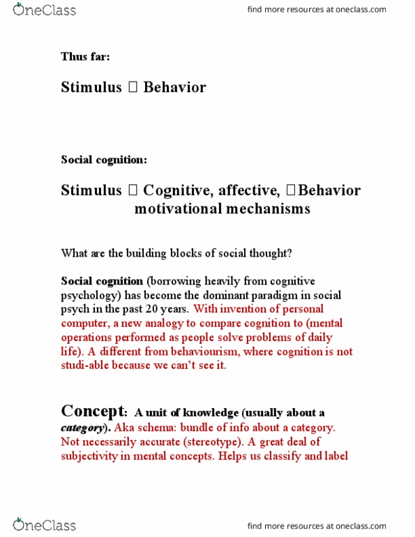 PSY220H1 Lecture Notes - Lecture 3: Hindsight Bias, Social Comparison Theory, Eugenius Warming thumbnail