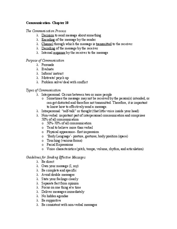 Kinesiology 1088A/B Lecture Notes - Active Listening, Interpersonal Communication thumbnail