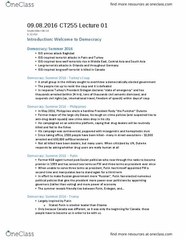 CT255 Lecture 1: 09.08.2016 CT255 Lecture 01 thumbnail