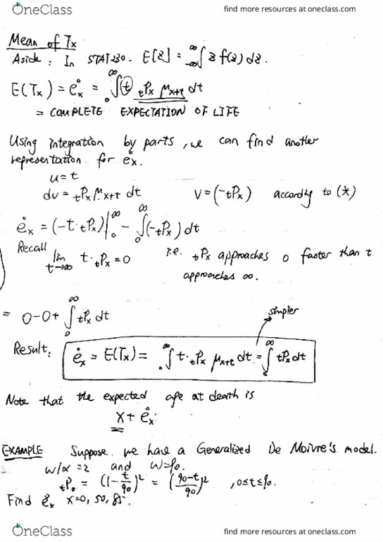 ACTSC232 Lecture Notes - Lecture 7: Tael thumbnail