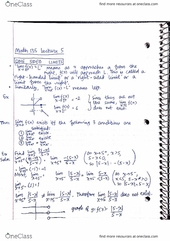 MAT135H1 Lecture Notes - Lecture 5: Selm thumbnail