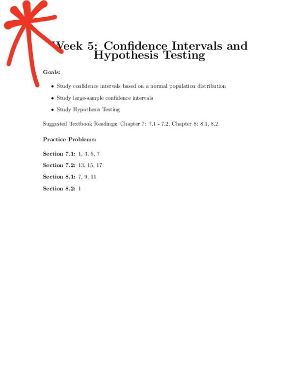 MTHE 224 Lecture Notes - Statistical Parameter, Null Hypothesis, Statistical Inference thumbnail