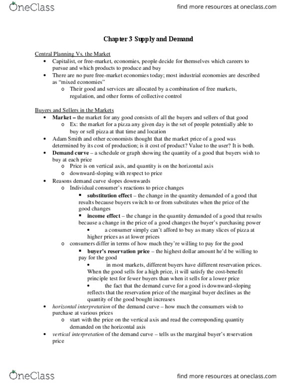 L11 Econ 1011 Chapter Notes - Chapter 3: Normal Good, Overnight Delivery, Economic Surplus thumbnail