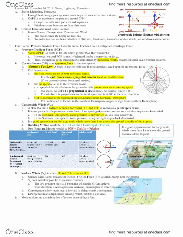 ATM 10 Lecture Notes - Lecture 14: Geostrophic Wind, Coriolis Force, Northern Hemisphere thumbnail
