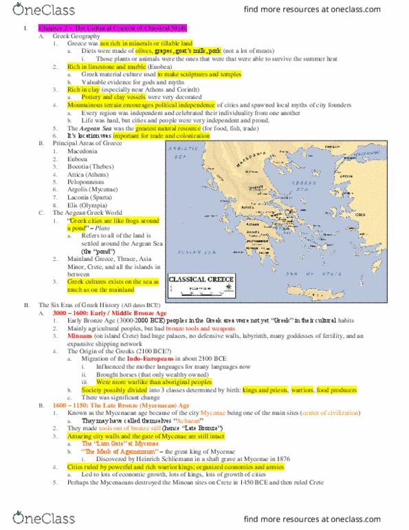 CLA 10 Lecture 2: CLA10 Ch2 (The Cultural Context of Classical Myth) thumbnail