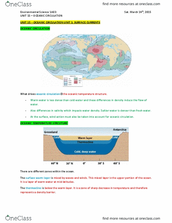 ENVIRSC 1A03 Chapter 15: UNIT 15 OCEANIC CIRCULATION thumbnail