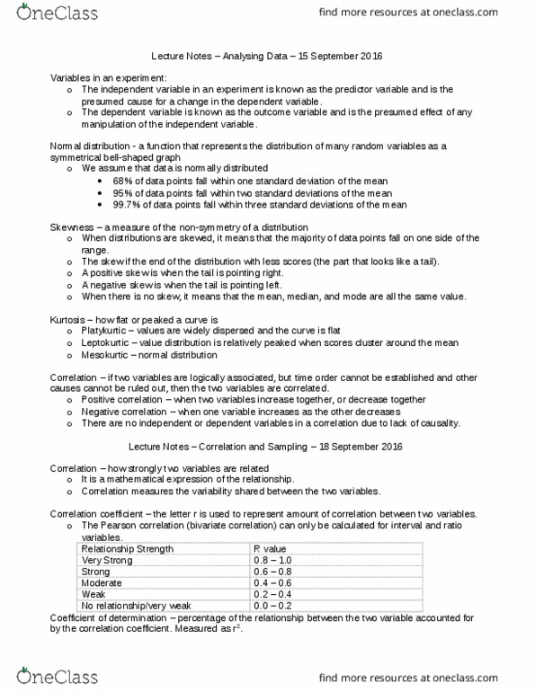 COMM 2301 Lecture Notes - Lecture 4: Standard Deviation, Kurtosis, Skewness thumbnail