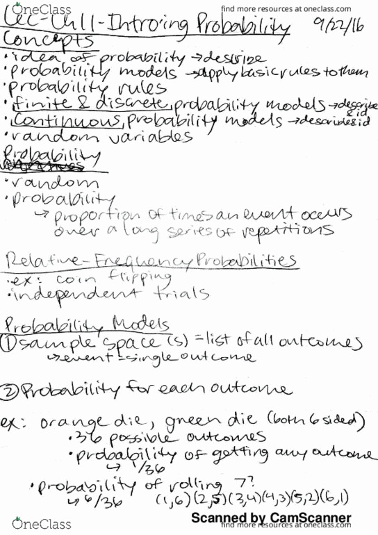 COMM 201 Lecture 8: COMM 201 Lec 8 Introducing Probability thumbnail