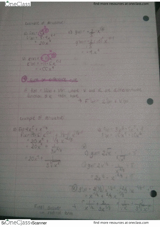 MATH 201 Lecture 7: math 201 rules of differentiation thumbnail