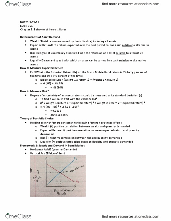 ECO 301 Lecture Notes - Lecture 7: Exxonmobil, Demand Curve, Excess Supply thumbnail