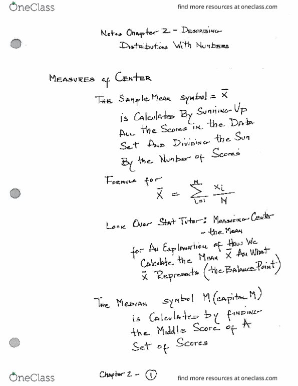 MATH1041 Lecture Notes - Lecture 1: Divino, Standard Deviation, Asteroid Family thumbnail