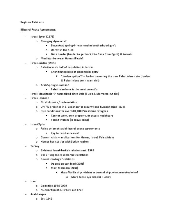 POLI 347 Lecture Notes - Lecture 11: Arab Spring, United Nations Interim Force In Lebanon, Khartoum Resolution thumbnail