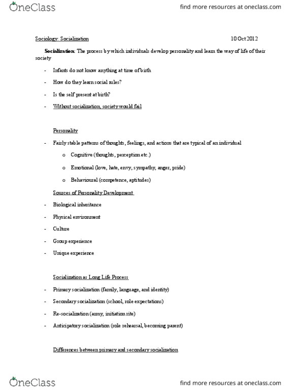 48-101 Lecture Notes - Lecture 5: Heredity, Classical Conditioning, Operant Conditioning thumbnail