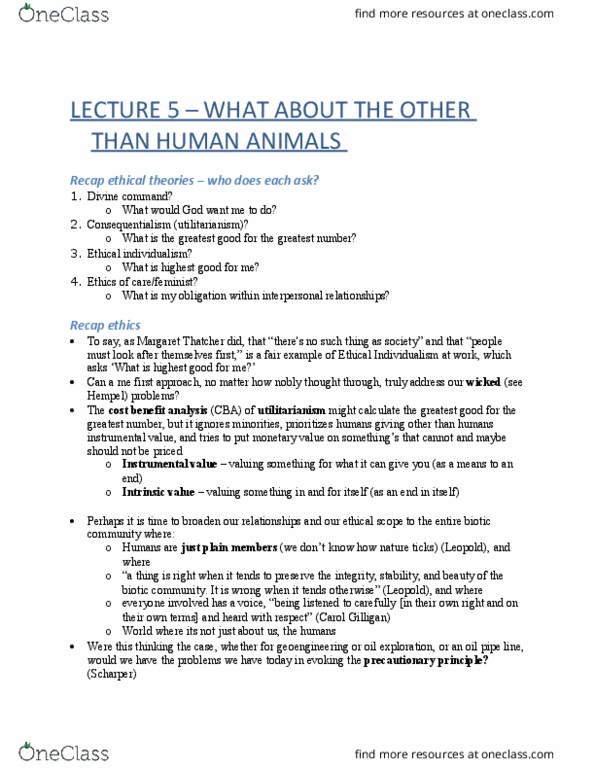 ENV100H1 Lecture Notes - Lecture 5: Enteric Fermentation, Sea Level Rise, Biocoenosis thumbnail