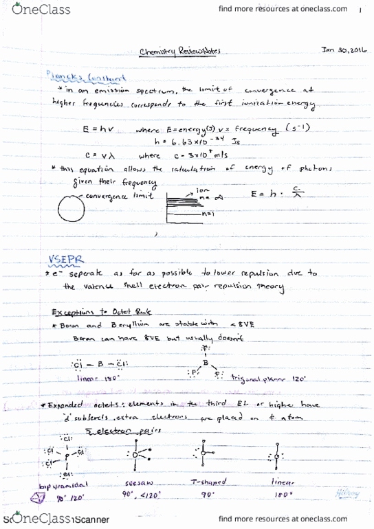 CHEM 154 Chapter 10: Atomic Structure/Interactions Notes from High School thumbnail