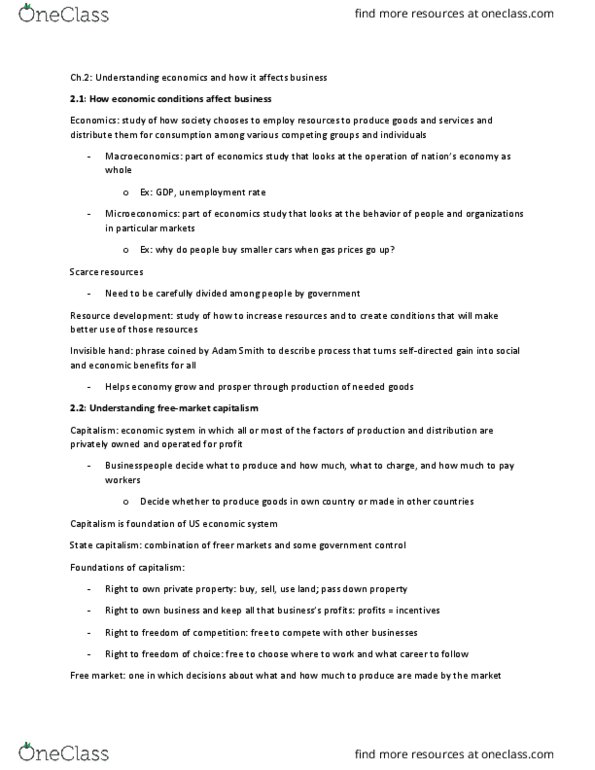 MGMT 1 Chapter Notes - Chapter 2: Monopolistic Competition, Perfect Competition, Market Price thumbnail