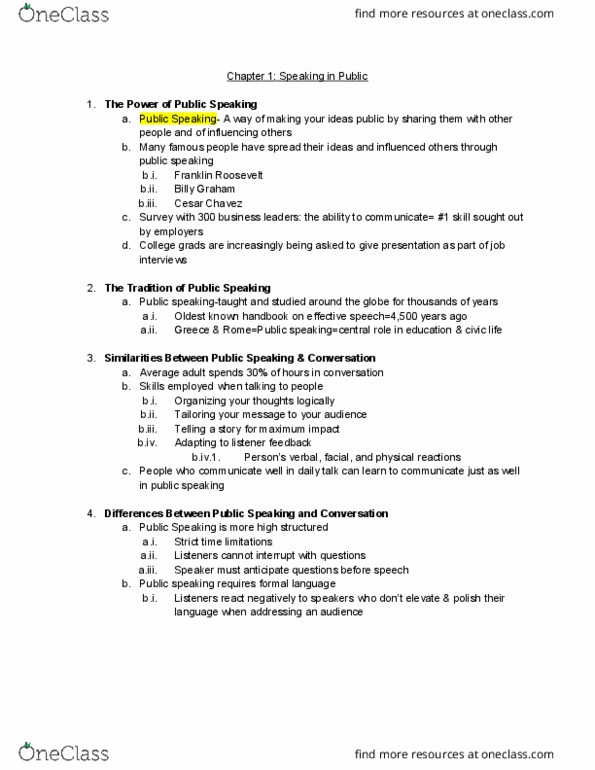 HNRS 101 Chapter Notes - Chapter 1: Ethnocentrism, Fokker E.Ii, Eye Contact thumbnail