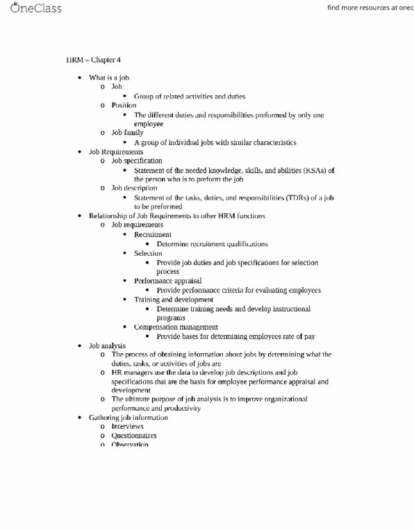 ADMS 3620 Chapter Notes - Chapter 4: Hierarchical Organization, Telecommuting, Flextime thumbnail