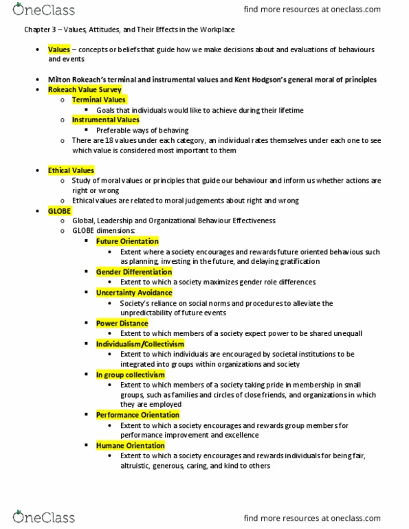 MSCI211 Lecture Notes - Lecture 3: Job Satisfaction, Organizational Commitment, Absenteeism thumbnail