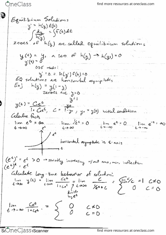 MATH 331 Lecture 5: Analyzing Equilibrium Solutions thumbnail