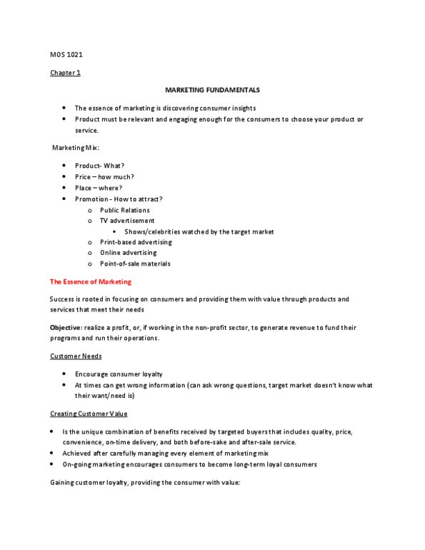 Management and Organizational Studies 1021A/B Lecture : MOS 1021 NOTES (CONSUMER B).docx thumbnail