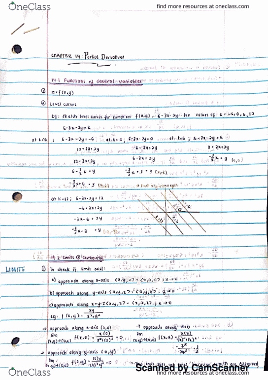 MA 26100 Chapter 14: Partial Derivatives thumbnail