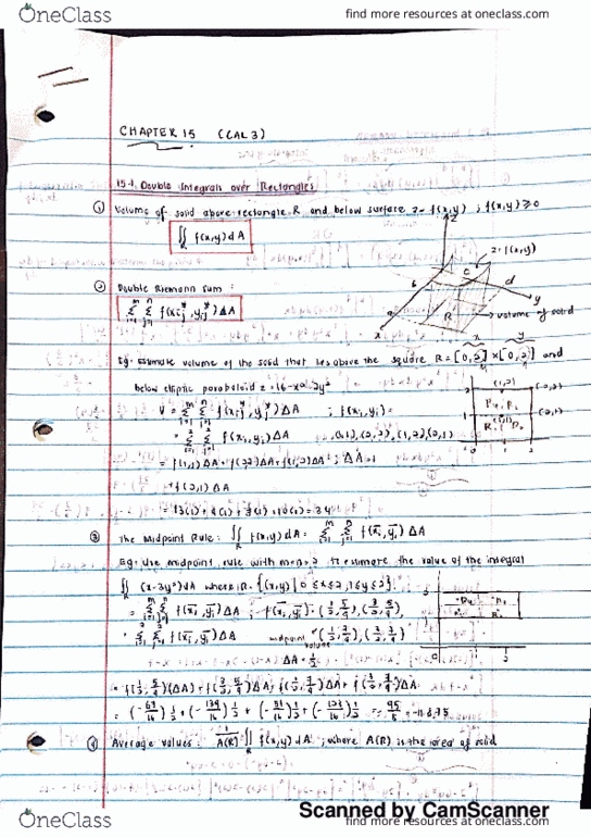 MA 26100 Chapter 15: Multiple Integrals thumbnail