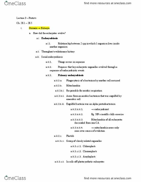 01:920:240 Lecture Notes - Lecture 3: Golden Algae, Radiolaria, 100 Feet thumbnail