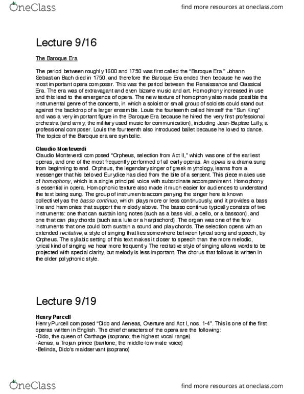 MUL 2010 Lecture Notes - Lecture 14: Hocket, Ritornello, Heterophony thumbnail