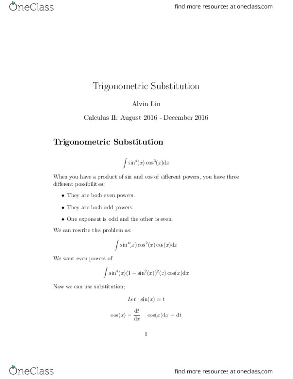 MATH 182A Lecture 4: 7.3_trigonometric-substitution thumbnail