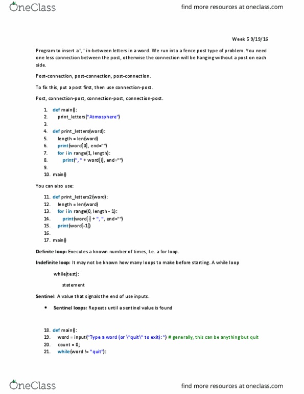 CSC 127A Lecture Notes - Lecture 13: Printf Format String thumbnail