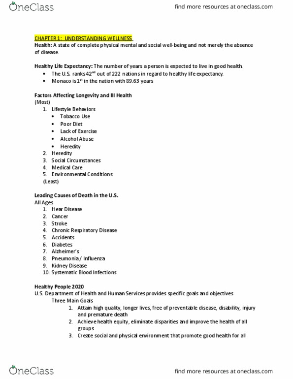 PFW 104 Lecture Notes - Lecture 3: Health Equity, Chronic Respiratory Disease thumbnail