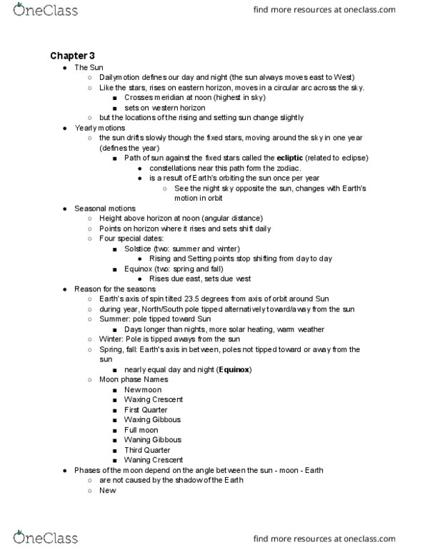 ASTR 170B1 Lecture Notes - Lecture 3: Scientific Method, Sidereus Nuncius, Minute And Second Of Arc thumbnail