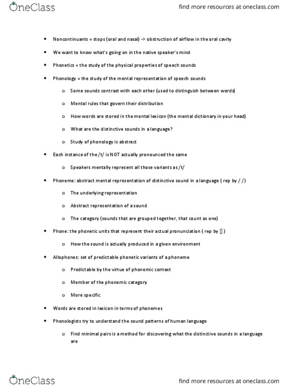 LINA01H3 Lecture Notes - Lecture 1: Ditransitive Verb, Suppletion, Presupposition thumbnail