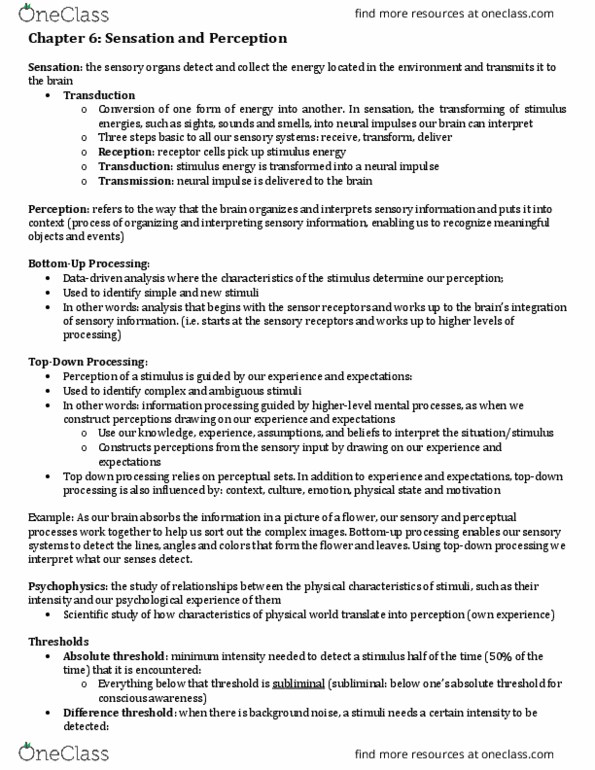 PSY 1101 Study Guide - Winter 2016, Midterm - Anterograde Amnesia ...