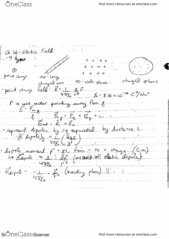 PHYSICS 152 Chapter 26: Electric Fields thumbnail