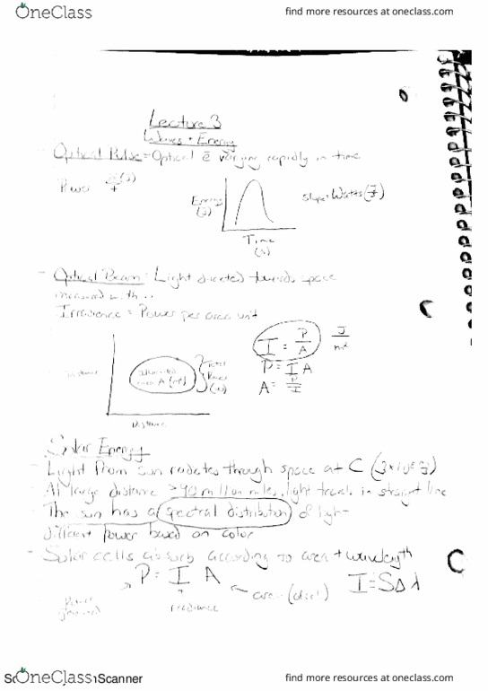 OPT 101 Lecture 3: Optics Lecture 3 thumbnail