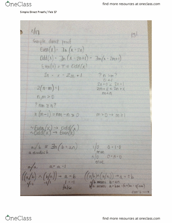 MATH-3721 Lecture 11: Simple Direct Proof Feb 17 thumbnail