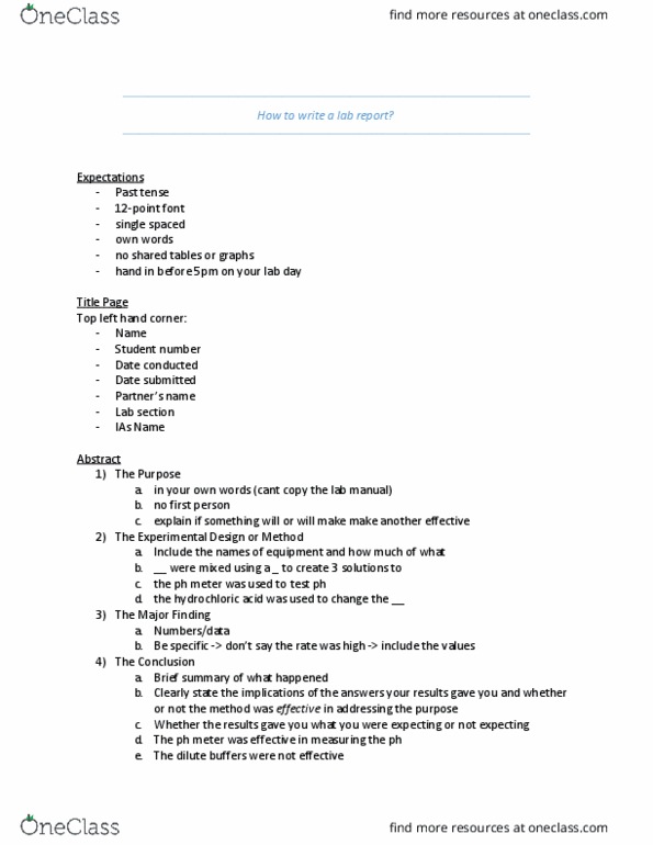 CH110 Lecture Notes - Lecture 3: Ph Meter, Lab Report, Lowkey thumbnail